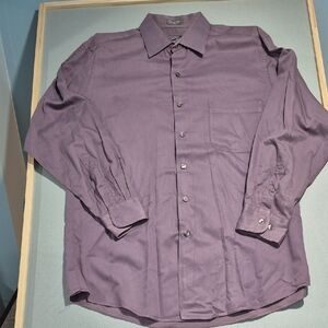 Today's Man Men's Purple Dress Shirt